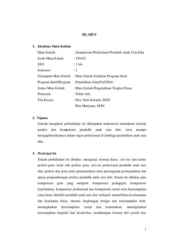 picture Pendidikan Pdf 7788 | Silabus Kompetensi Profesional Paud | Ilmu Kependidikan picture Pendidikan Pdf 7788 | Silabus Kompetensi Profesional Paud | Ilmu Kependidikan